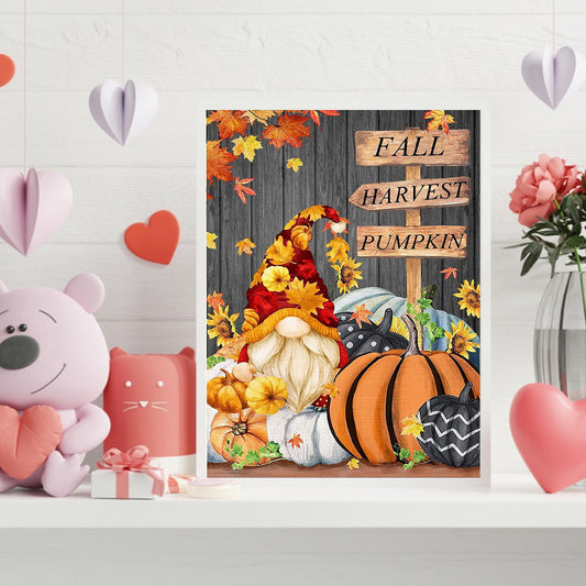 Pumpkin Gnome - Full Round Drill Diamond Painting 30*40CM