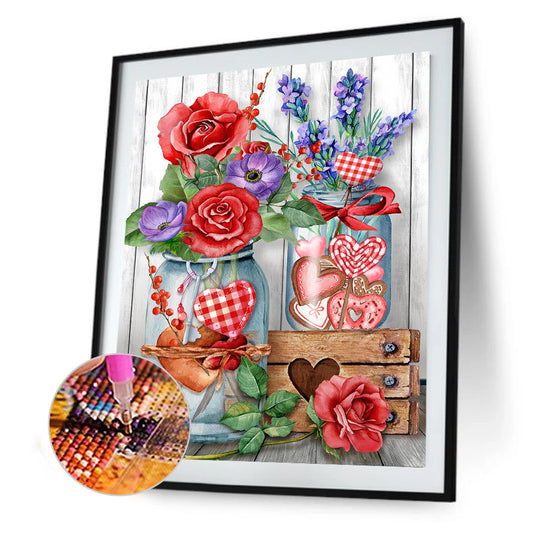 Valentines Day - Full Round Drill Diamond Painting 30*40CM