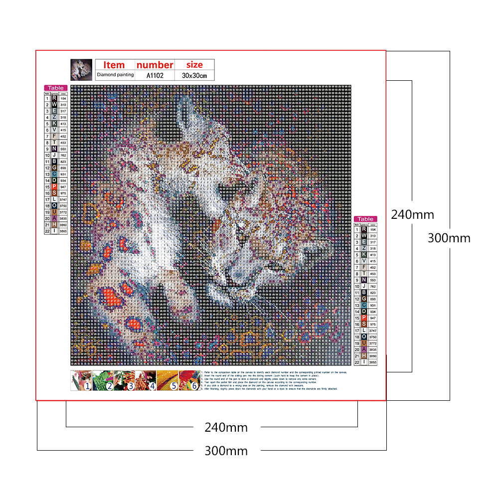 Pairs Animals - Full Round Drill Diamond Painting 30*30CM