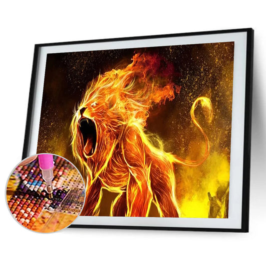 Lion - Full Square Drill Diamond Painting 40*30CM