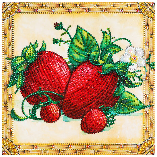 Strawberry - Special Shaped Drill Diamond Painting 30*30CM