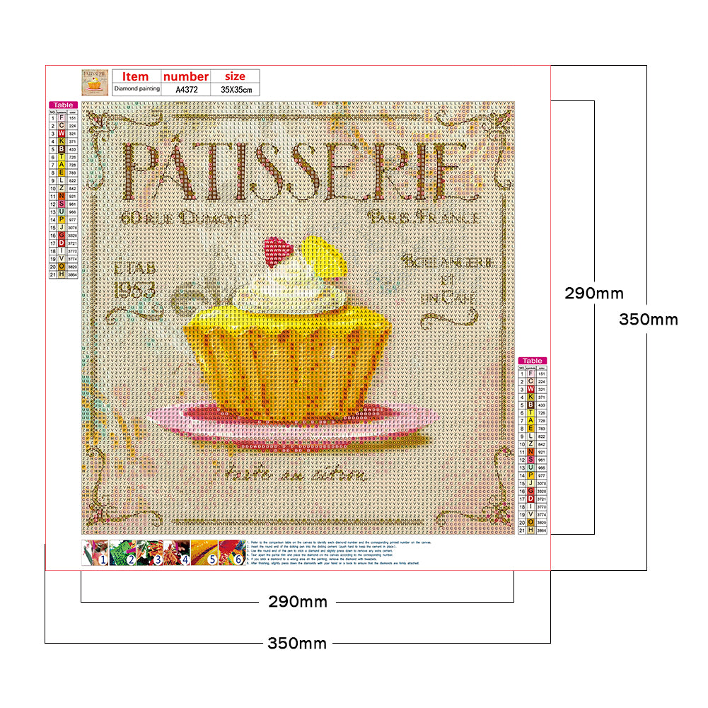 Pastry - Full Round Drill Diamond Painting 35*35CM