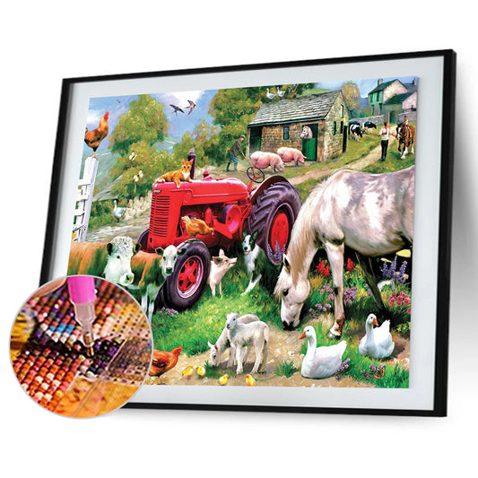Farm - Full Round Drill Diamond Painting 55*40CM