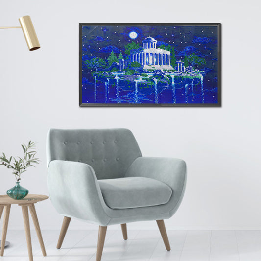 Moon Shrine - Special Shaped Drill Diamond Painting 75*45CM