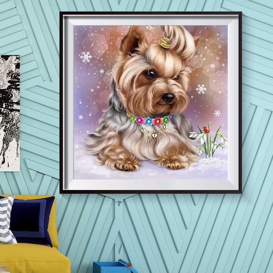 Dog - Full Round Drill Diamond Painting 30*30CM