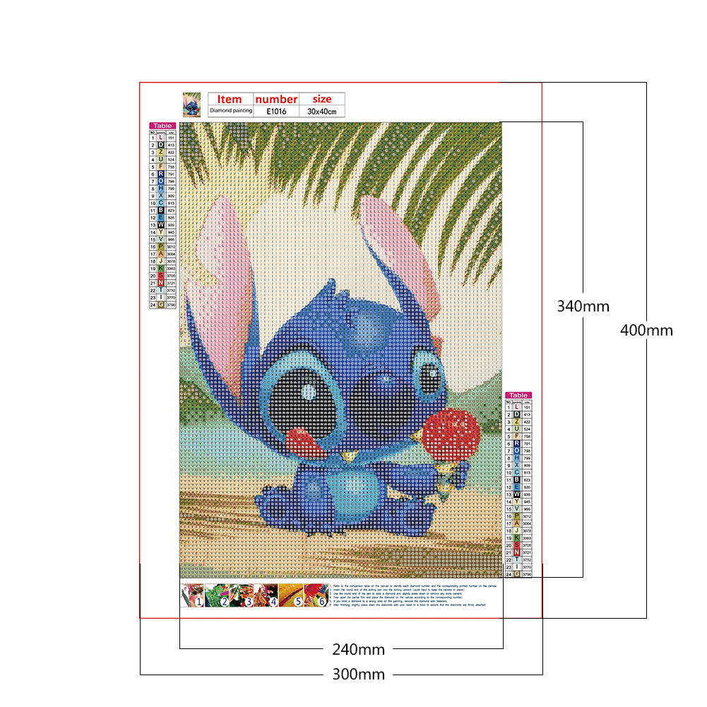 Stitch - Full Round Drill Diamond Painting 30*40CM