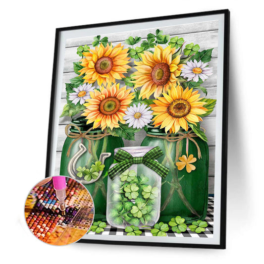Sunflower - Full Round Drill Diamond Painting 30*40CM