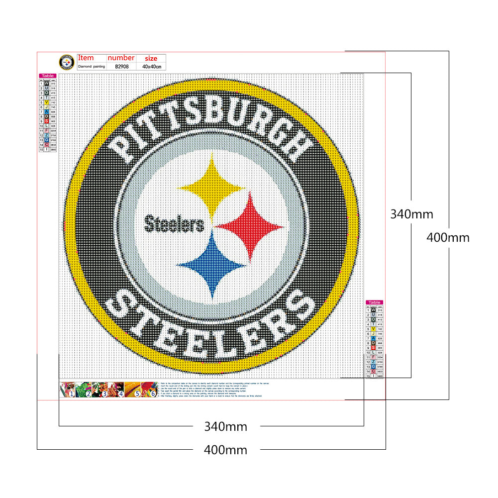 Team Badge - Full Round Drill Diamond Painting 40*40CM