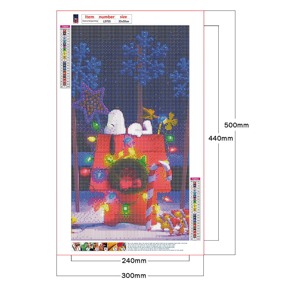 Green Cartoon - Full Round Drill Diamond Painting 30*50CM