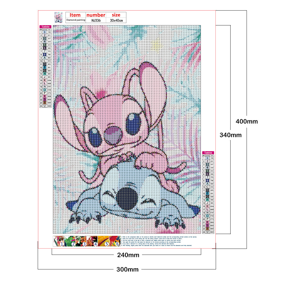 Stitch - Full Round Drill Diamond Painting 30*40CM