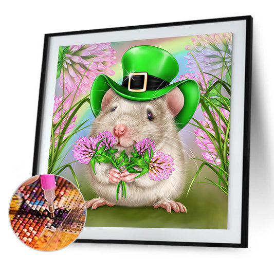 Little Hamster - Full Round Drill Diamond Painting 30*30CM