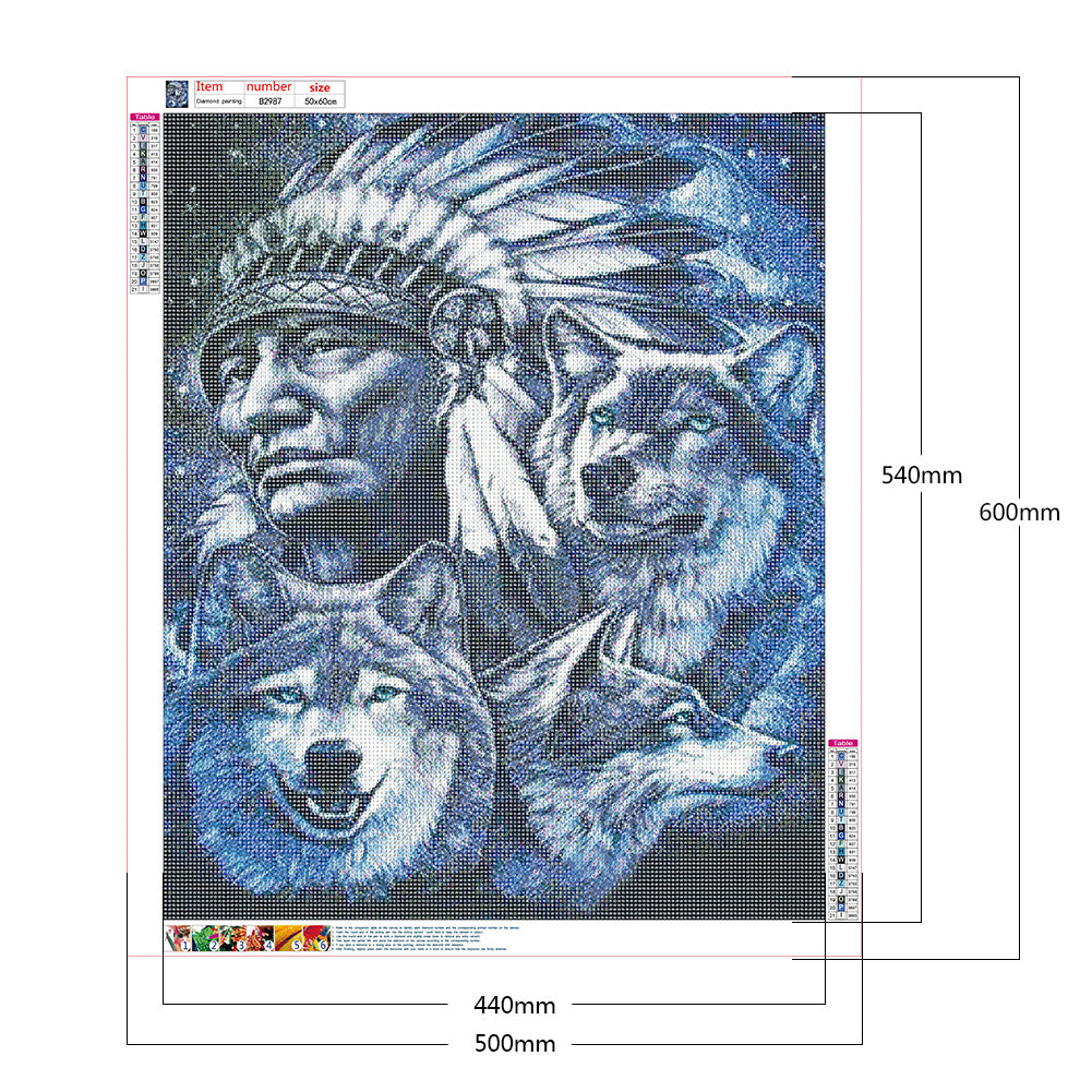 Animal Nation - Full Round Drill Diamond Painting 50*60CM