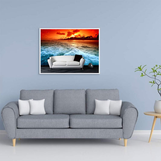 Sofa Beach - Full Round Drill Diamond Painting 40*30CM