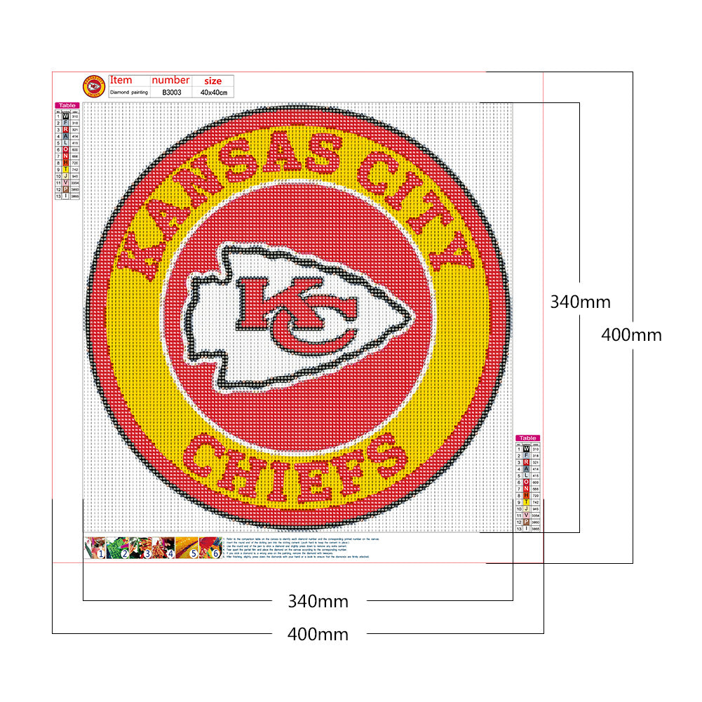 Team Emblem - Full Round Drill Diamond Painting 40*40CM