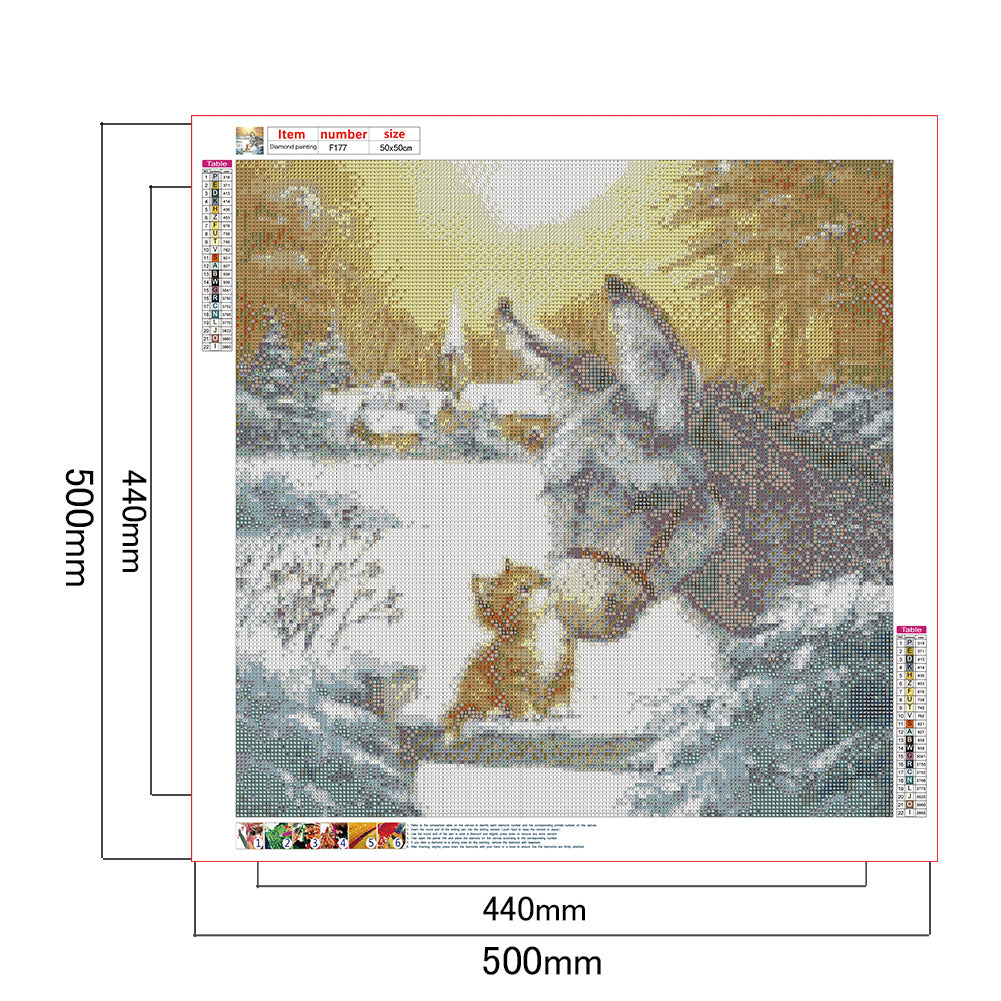 Donkey Cat - Full Square Drill Diamond Painting 50*50CM