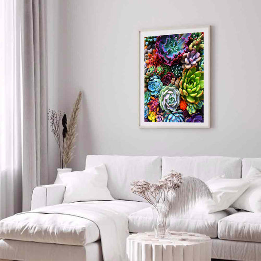 Succulent - Full Round Drill Diamond Painting 40*30CM