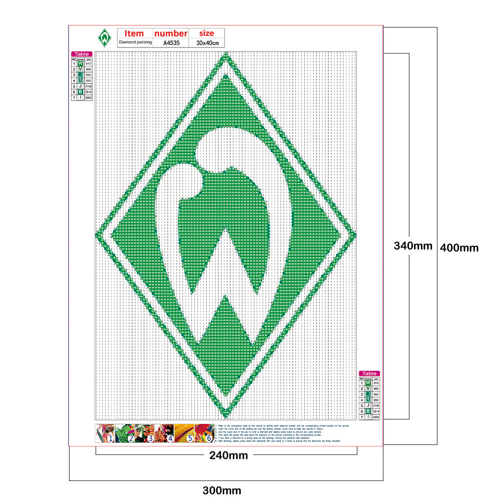 Yunbremen Team - Full Round Drill Diamond Painting 30*40CM