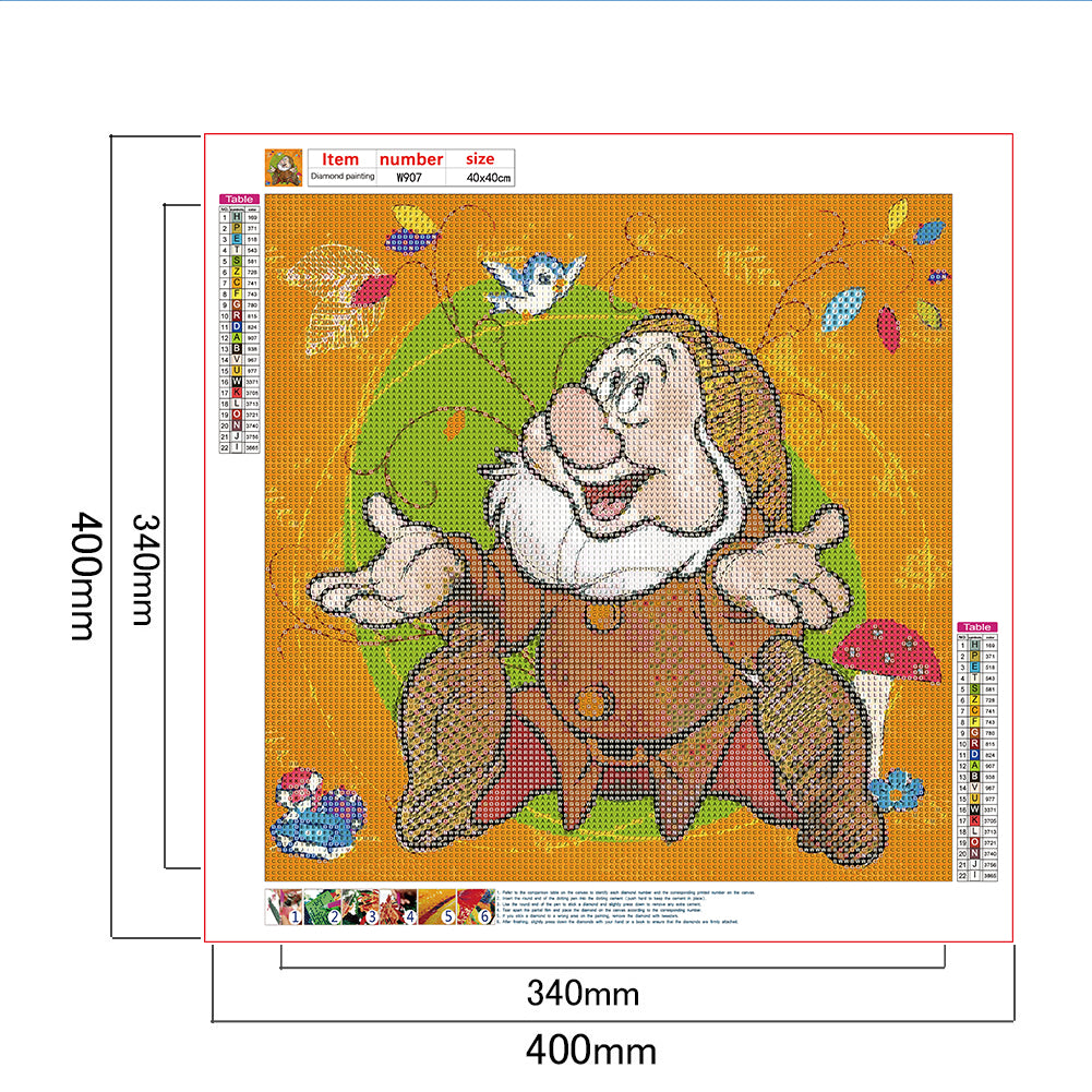 Seven Gnomes - Full Round Drill Diamond Painting 40*40CM