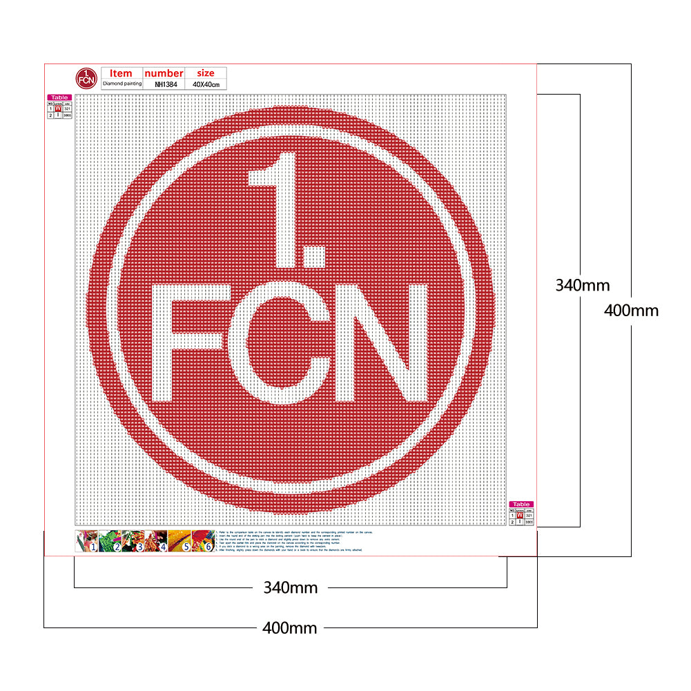 Badge Logo - Full Round Drill Diamond Painting 40*40CM