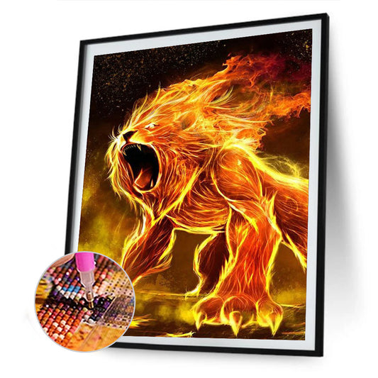 Lion - Full Square Drill Diamond Painting 50*60CM