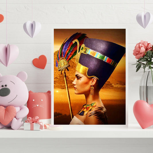 Egyptian Woman - Full Round Drill Diamond Painting 30*40CM