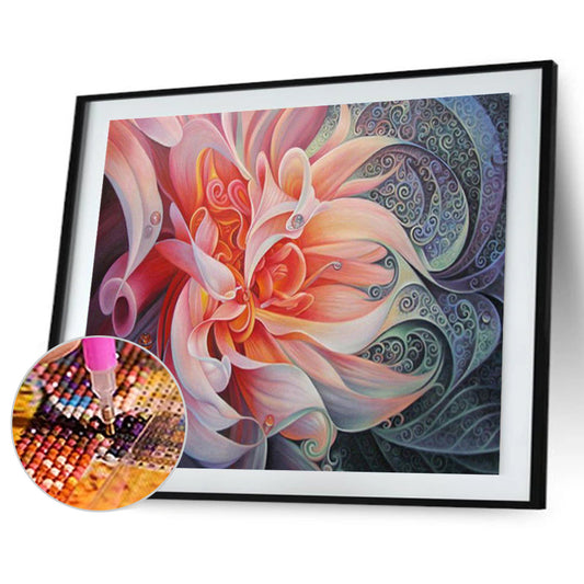 Abstract Flower - Full Round Drill Diamond Painting 60*50CM