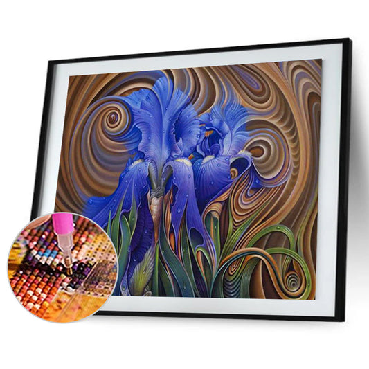 Abstract Flower - Full Round Drill Diamond Painting 60*50CM