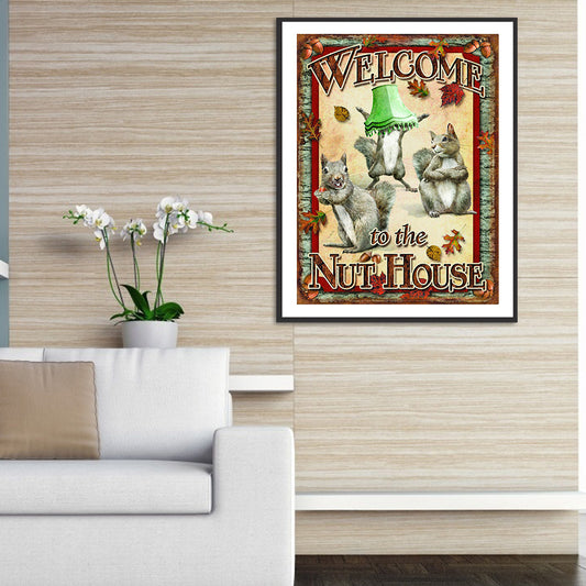 Squirrel - Full Round Drill Diamond Painting 40*50CM