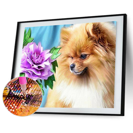 Dog - Full Round Drill Diamond Painting 40*30CM