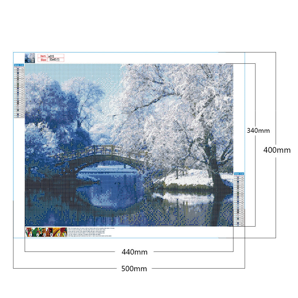 Farm Scene - Full Round Drill Diamond Painting 50*40CM