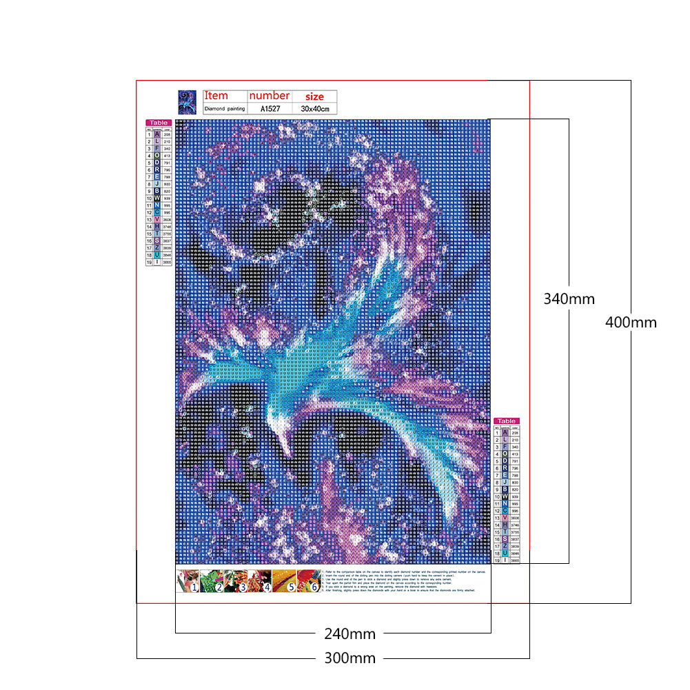 Air Phoenix - Full Round Drill Diamond Painting 30*40CM