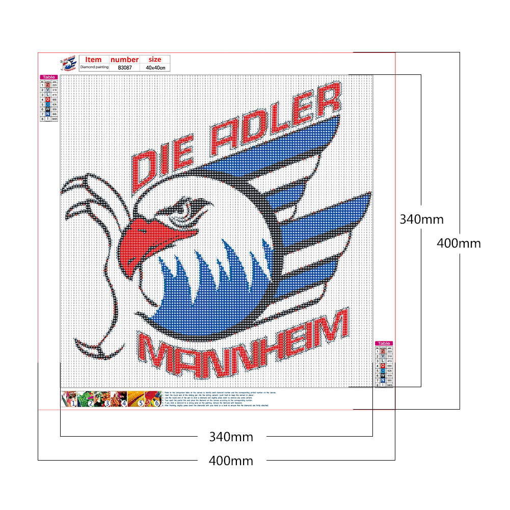 Team Logo - Full Round Drill Diamond Painting 40*40CM