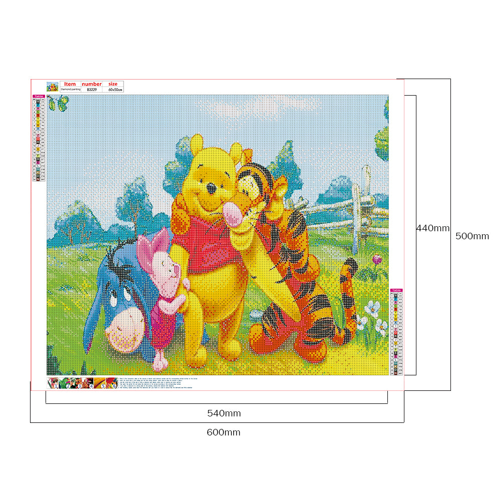 Winnie The Pooh - Full Round Drill Diamond Painting 60*50CM