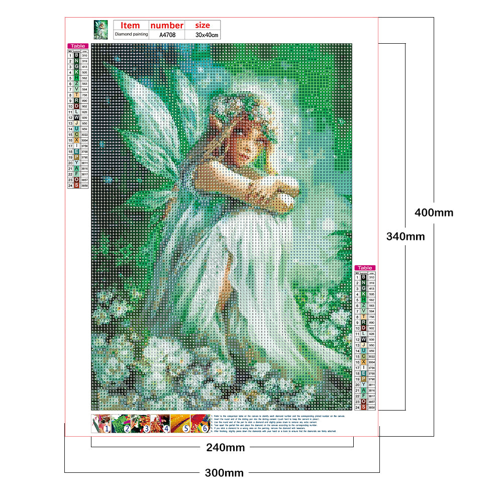 Fairy - Full Round Drill Diamond Painting 30*40CM