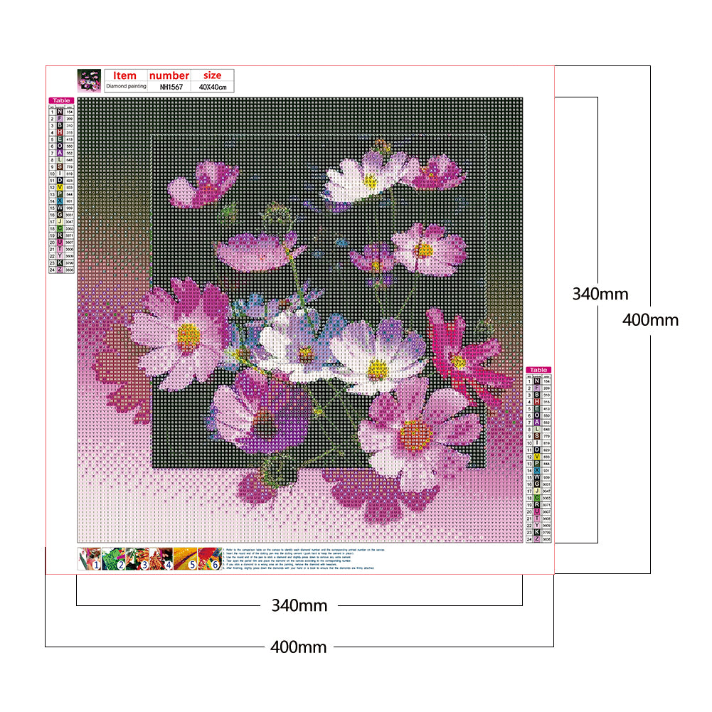 Out Of The Box 3D Flowers - Full Round Drill Diamond Painting 40*40CM