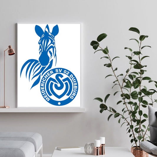 Duisburg Logo - Full Round Drill Diamond Painting 30*40CM