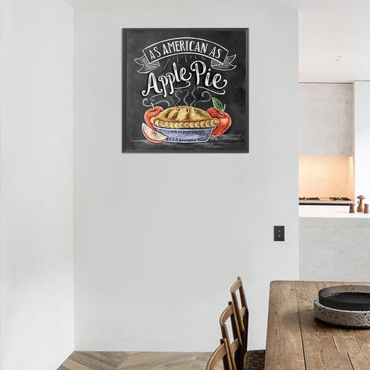 Chalkboard Drawing - Full Round Drill Diamond Painting 30*30CM