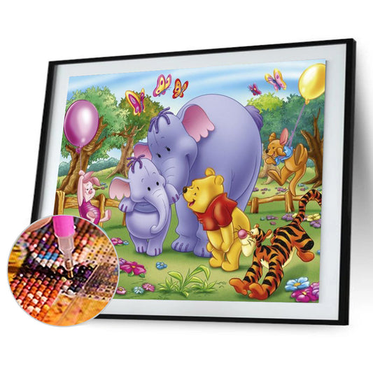 Winnie The Pooh - Full Round Drill Diamond Painting 40*30CM