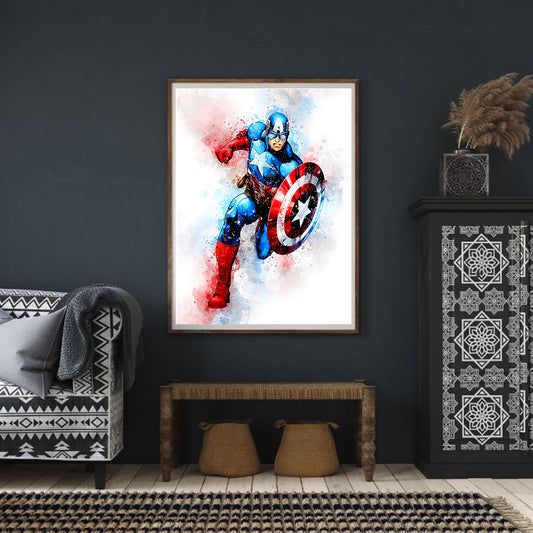 Marvel Superheroes - Full Round Drill Diamond Painting 30*40CM