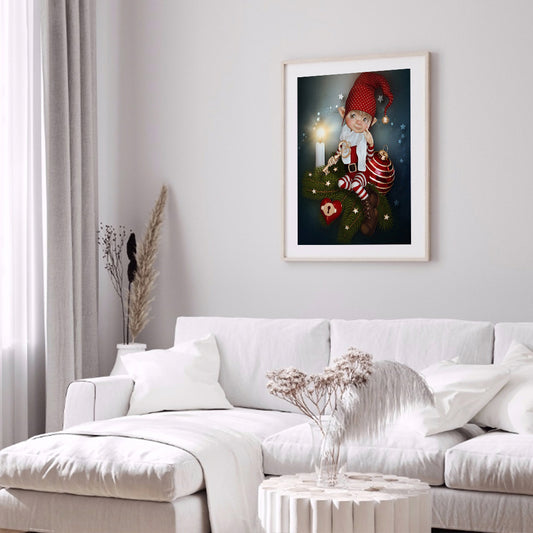 Big Eye Doll - 11CT Stamped Cross Stitch 40*50CM