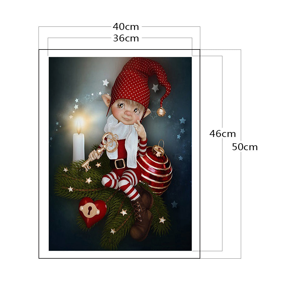 Big Eye Doll - 11CT Stamped Cross Stitch 40*50CM