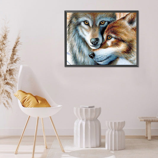 Wolf - Full Round Drill Diamond Painting 40*30CM