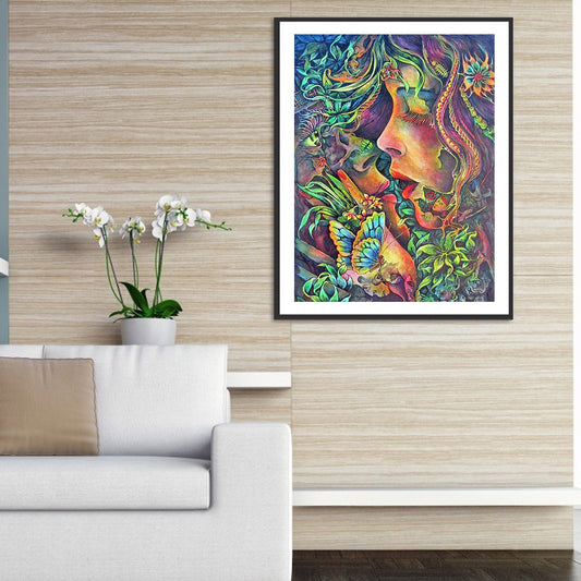 Kiss - Full Round Drill Diamond Painting 40*50CM