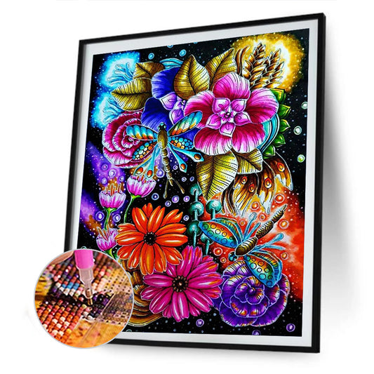 Butterfly - Full Round Drill Diamond Painting 30*40CM