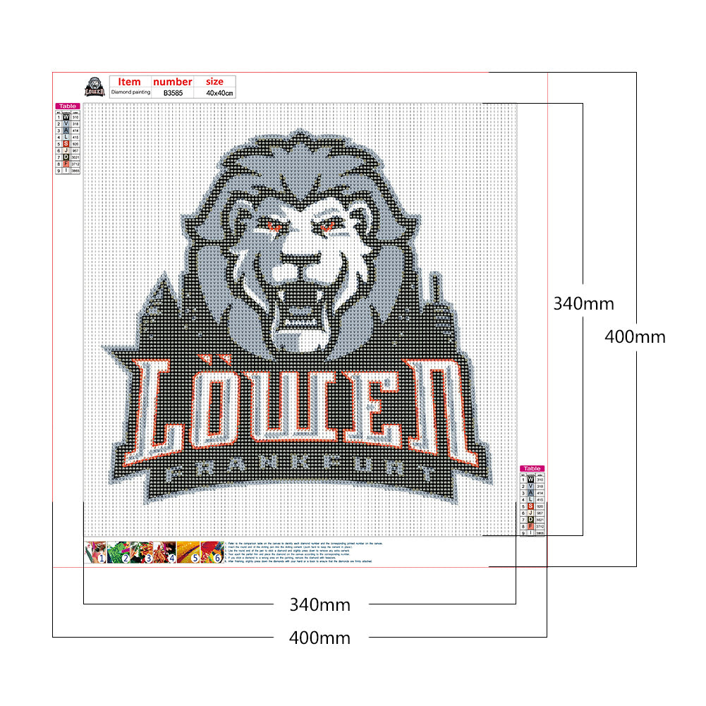 Lion Frankfurt Ice Hockey - Full Round Drill Diamond Painting 40*40CM