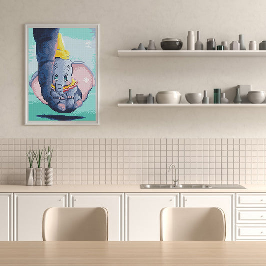 Baby Elephant - 11CT Counted Cross Stitch 30*40CM