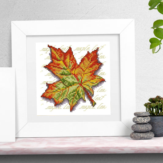 Maple Leaf - 14CT Counted Cross Stitch 16*15CM