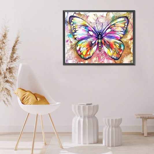 Butterfly - Full Round Drill Diamond Painting 40*30CM