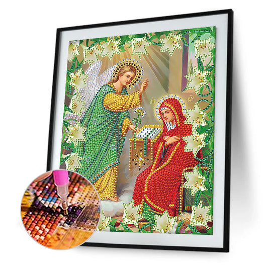 Religion - Special Shaped Drill Diamond Paiting 25*30cm