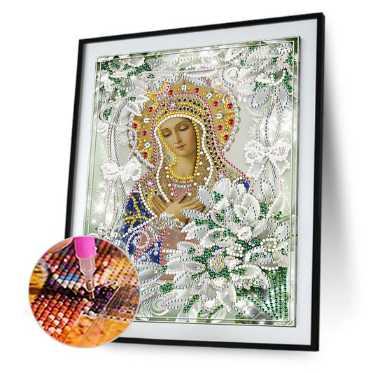 Religion - Special Shaped Drill Diamond Paiting 25*30cm